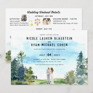 Itinéraire et invitation du week-end mariage