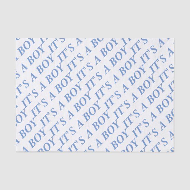 ITIS EIN JUNGEN-Seidenpapier (blau) Seidenpapier (Vorderseite)