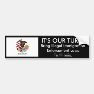 ITIS unsere Drehung, Illinois. Autoaufkleber