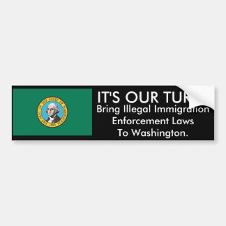 ITIS UNSERE DREHUNG, Washington Autoaufkleber