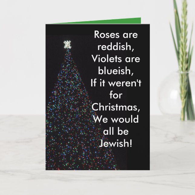 ITIS WEIHNACHTSgestopftes ES! Feiertagskarte (Vorderseite)