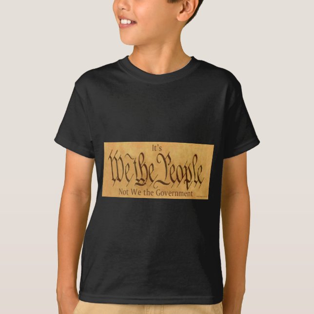 ITIS WIR DIE LEUTE NICHT WIR DIE REGIERUNG T-Shirt (Vorderseite)
