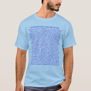 ITISAPARTHEID.ORG WEIL T-Shirt