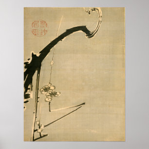 Ito Jakuchu Pflaumen-Blüten Poster