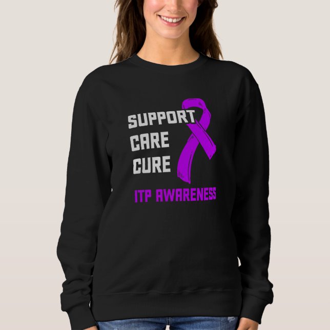 Itp Awareness Immun Thrombozytopenie Warrior Surv Sweatshirt (Vorderseite)