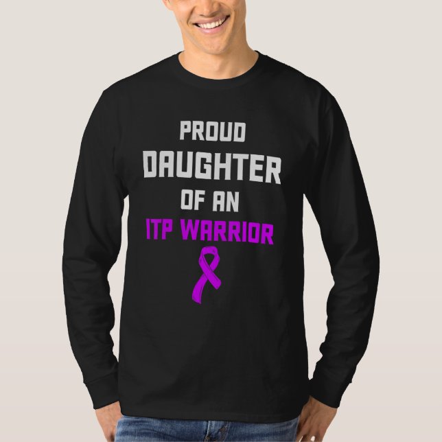 Itp Awareness Immun Thrombozytopenie Warrior Surv T-Shirt (Vorderseite)