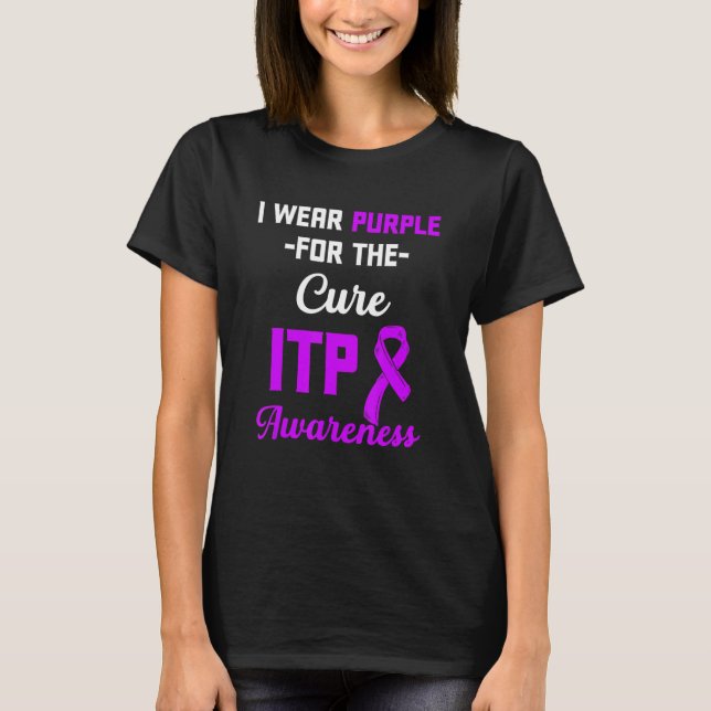 Itp Awareness Immun Thrombozytopenie Warrior Surv T-Shirt (Vorderseite)