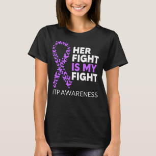ITP-Bewusstsein Ihr Kampf gegen diopathische Lila  T-Shirt