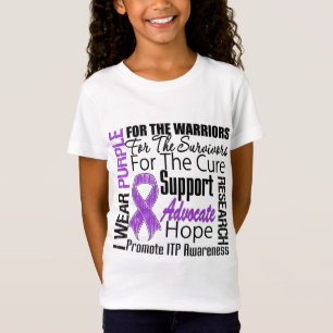 ITP Bewusstsein trage ich lila Band T-Shirt