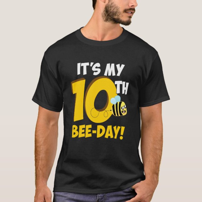 It's 10th Bee Day Honey Beekeeper Apiary Beekeepin T-Shirt (Vorderseite)