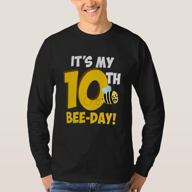 It's 10th Bee Day Honey Beekeeper Apiary Beekeepin T-Shirt (Vorderseite)