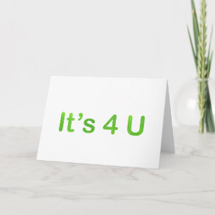 its 4 u feiertagskarte