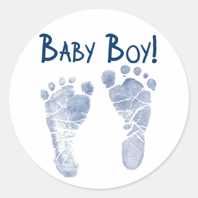 It's a Baby Boy! Runder Aufkleber (Vorderseite)