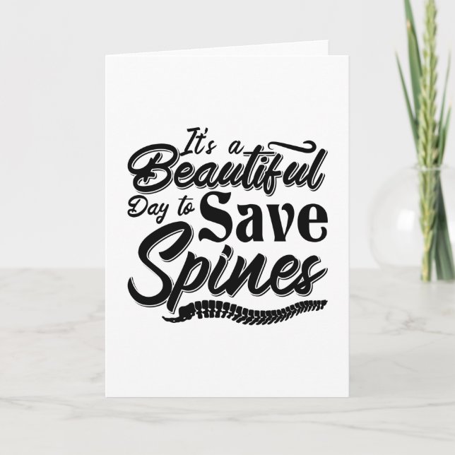 It's A Beautiful Day Chiropractic Chiropractor Karte (Vorderseite)