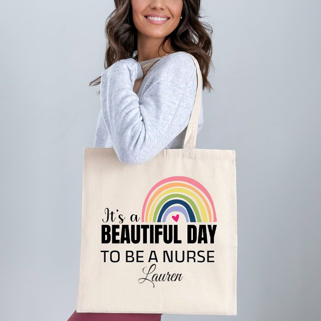 Its a Beautiful Day Nurse Tote Bag Tragetasche (Von Creator hochgeladen)