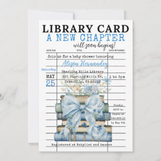 It's a BOY! A New Chapter Begins Invitation Einladung