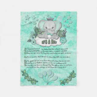 "It's a Boy" Baby Blanket Fleecedecke