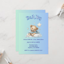 "It's A Boy" Baby Dusche Party Dekor - Teddy Bear