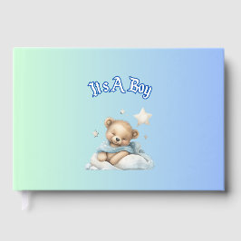 "It's A Boy" Baby Dusche Party Dekor - Teddy Bear Gästebuch