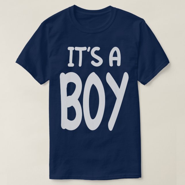 It's A Boy Blue Boy Baby Gender Reveal  T-Shirt (Design vorne)