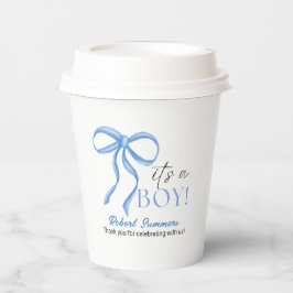 It's a Boy Blue Ribbon Pappbecher