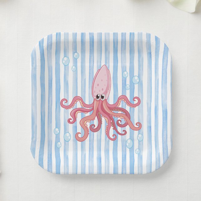 It's a Boy Under the Sea Baby Shower  Pappteller (Von Creator hochgeladen)