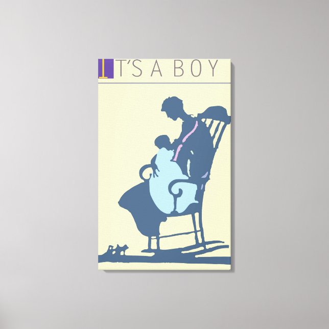 <It's a Boy>von Steve Collier Leinwanddruck (Vorderseite)