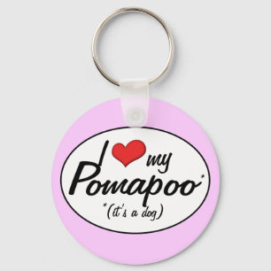 It's a Dog! I Love My Pomapoo Schlüsselanhänger
