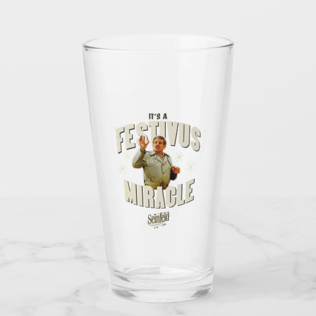 It's a Festivus Miracle Glas (Vorderseite)