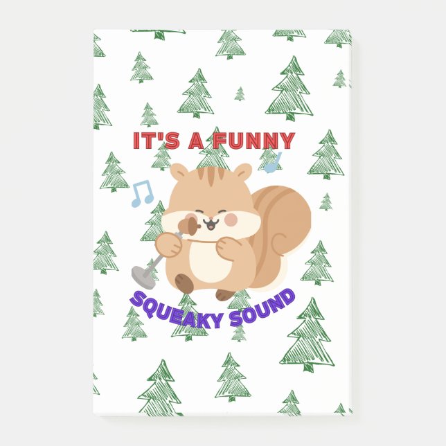 It's A Funny Squeaky Sound Post-it Klebezettel (Vorderseite)