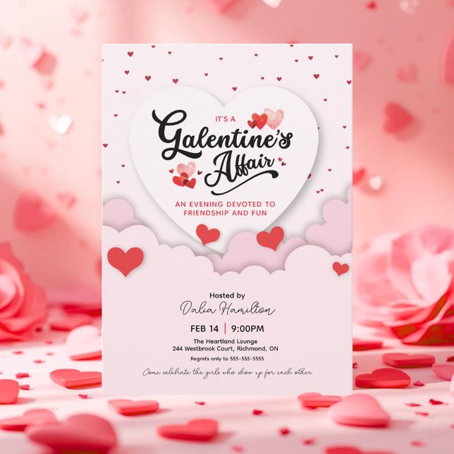 It's A Galentine's Affair Valentines Invitation (Créateur téléchargé)