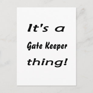 It's a gate keeper thing! postkarte