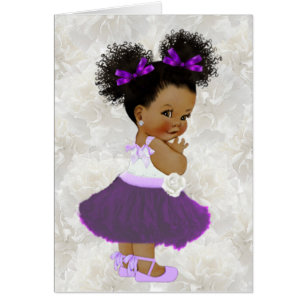 It's a Girl Afro Puff Baby Girl