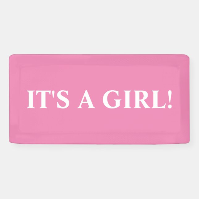 IT'S A GIRL! BANNER (Horizontal)