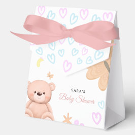 It's a Girl Cute Teddy Bear Baby Shower Cartoon  Geschenkschachtel
