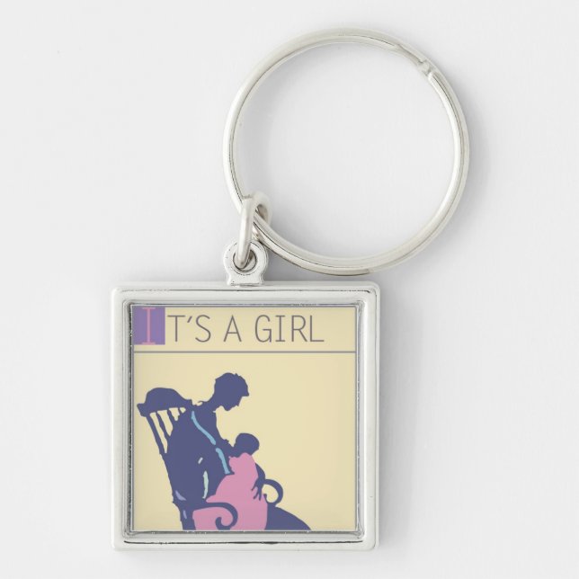 <It's a Girl> durch Steve-Bergmann Schlüsselanhänger (Vorne)