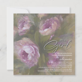 It's A Girl - Invitation Einladung