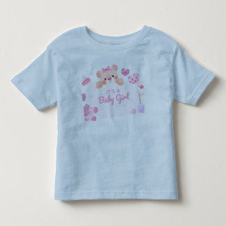 'It's a Girl' Kleinkind Fine Jersey T - Shirt