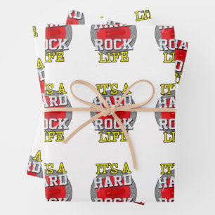 'It's a Hard Rock Life' - Style B Geschenkpapier Set