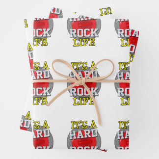 'It's a Hard Rock Life' - Style B Geschenkpapier Set