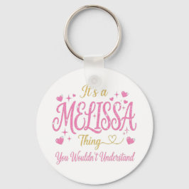 It's A Melissa Thing Pink Gold Women Gift Schlüsselanhänger