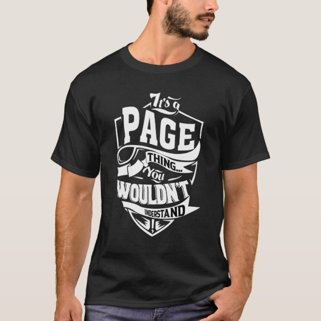 It's A Page Thing T-Shirt (Vorderseite)