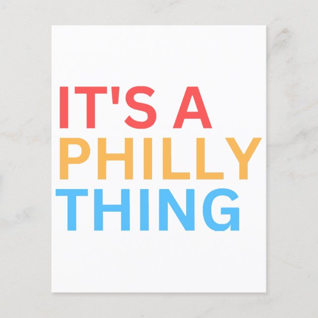 IT'S A PHILLY THING (Vorderseite)