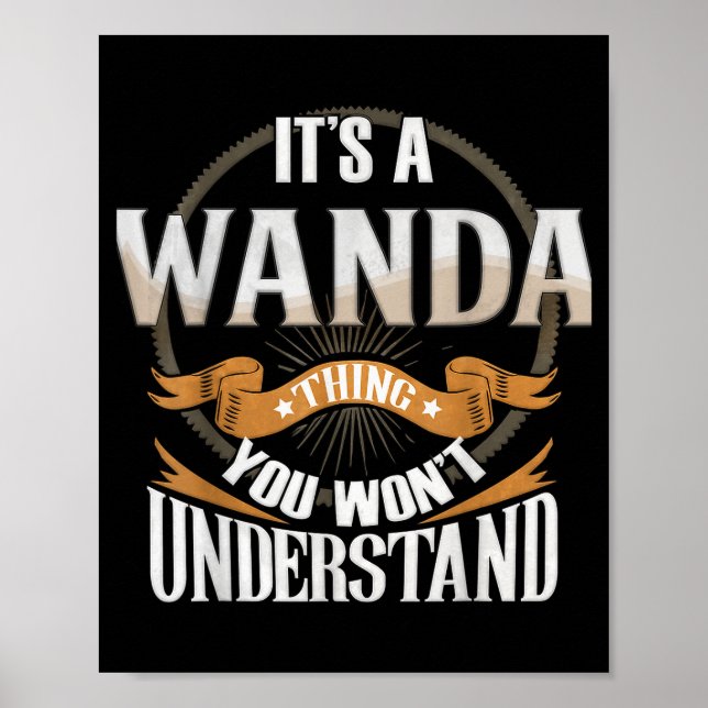 It's A Wanda Thing You Wont Understand  Poster (Vorne)