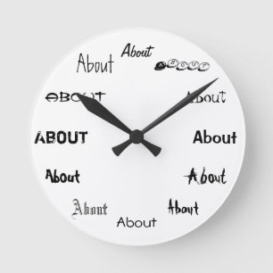 It's About Time! Runde Wanduhr