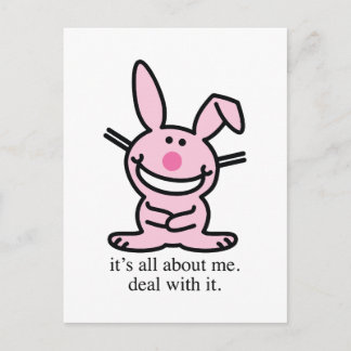 It's all about me deal with it funny bunny Mug Postkarte