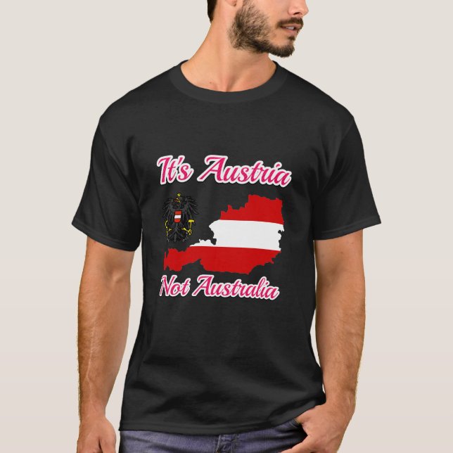 It's Austria not Australia, Austria no Australia T-Shirt (Vorderseite)