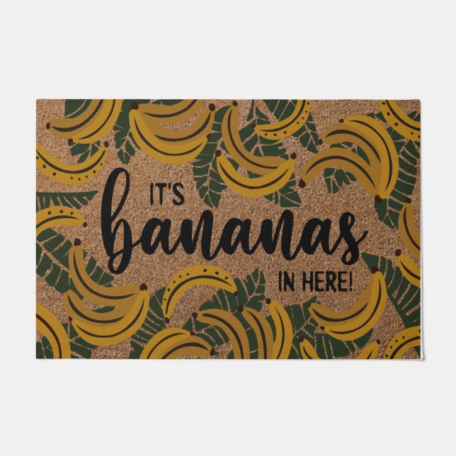 It's Bananas I'm Here Doormat, Funny Bananas Rug Fußmatte (Vorderseite)