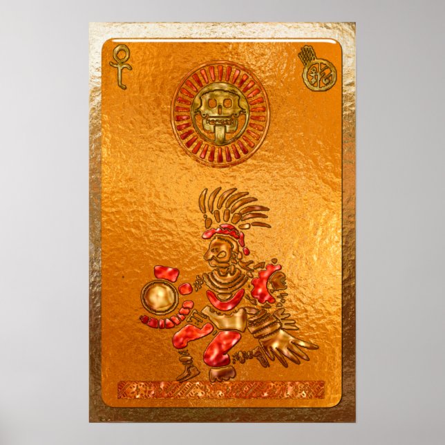 Its Coming! AZTEC 3D Native American Motif Poster (Vorne)