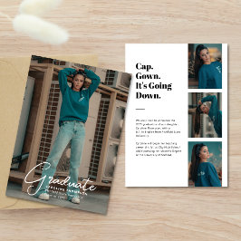 "It's Going Down" Moderner Foto Collage Abschluss Ankündigung